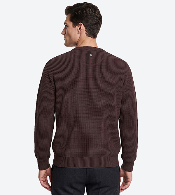 بيفرلي هيلز بولو كلوب  سترات بياقة دائرية - بني  Round Neck Sweaters