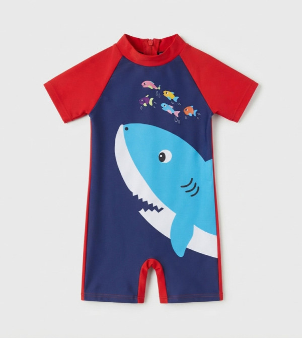 Babyqlo  Legged Swimsuit - Navy Legged Swimsuit