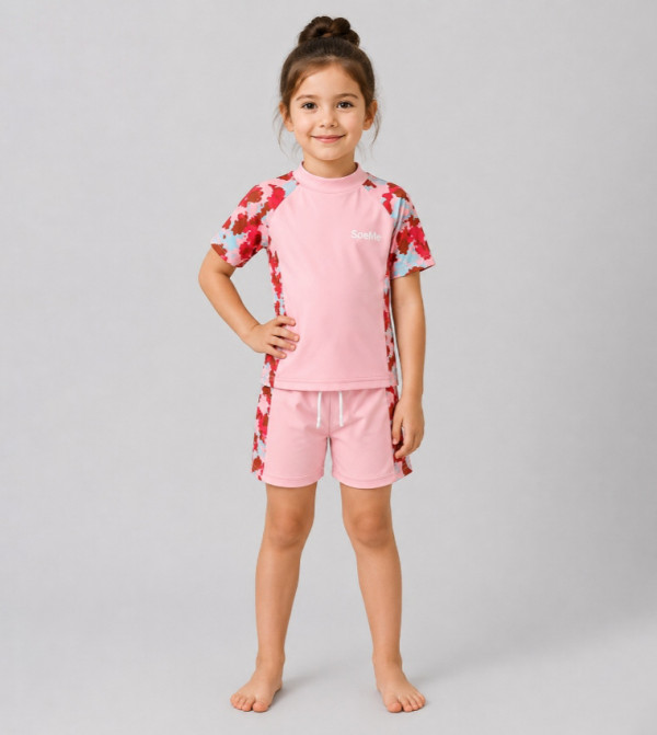 Babyqlo  Swim Wear - Pink Swim Sets