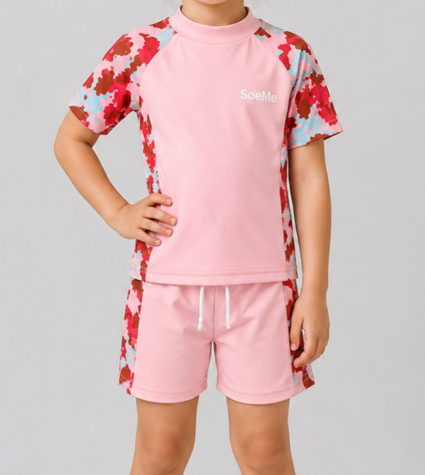 Babyqlo  Swim Wear - Pink Swim Sets
