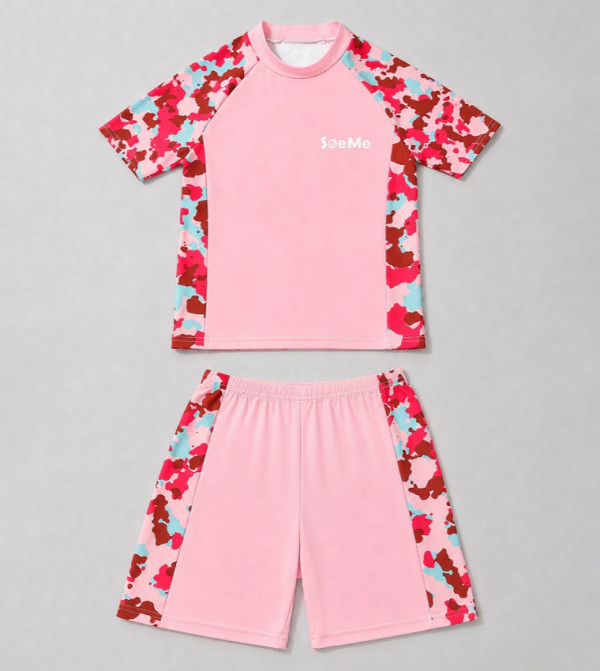 Babyqlo  Swim Wear - Pink Swim Sets