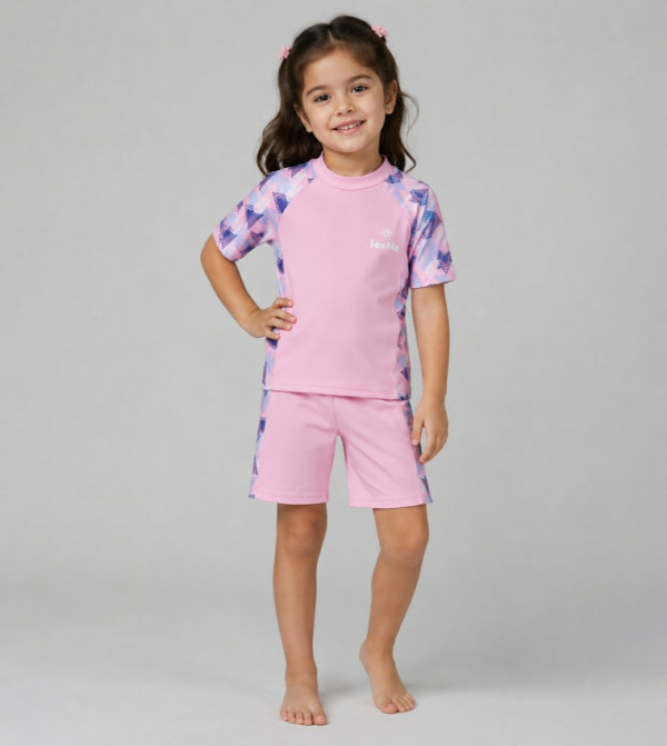 Babyqlo  Swim Wear - Pink Swim Sets