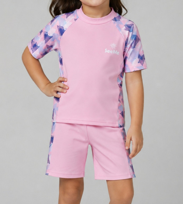 Babyqlo  Swim Wear - Pink Swim Sets
