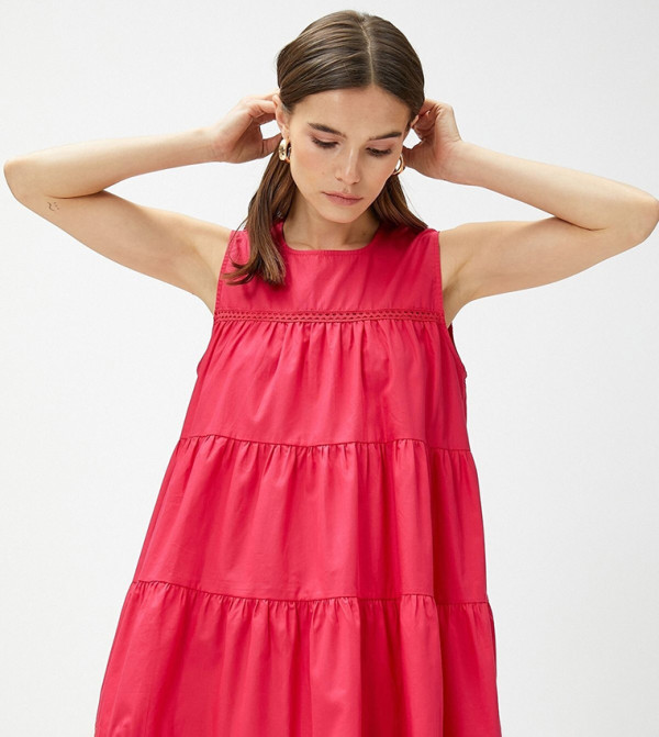 كوتون  pastel-dresses-march - وردي فساتين كاجوال