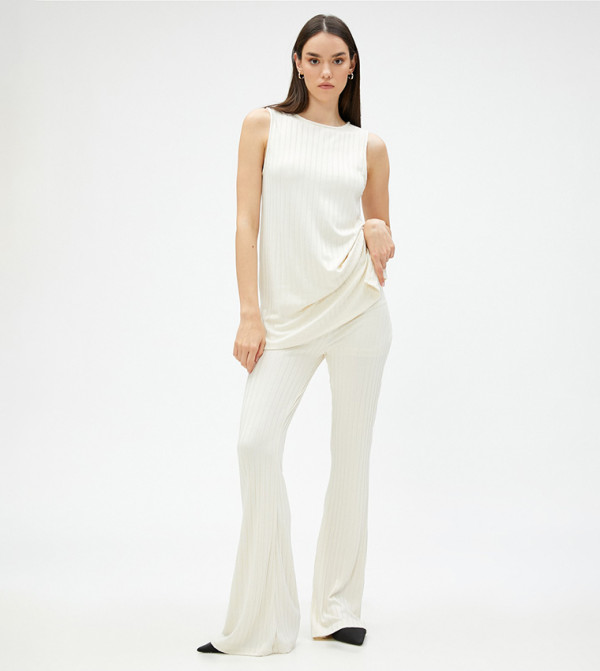 Koton  apr26-capsule - White Regular Pants