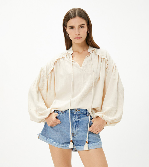 Koton  Clothing - Ecru Tops & Blouses