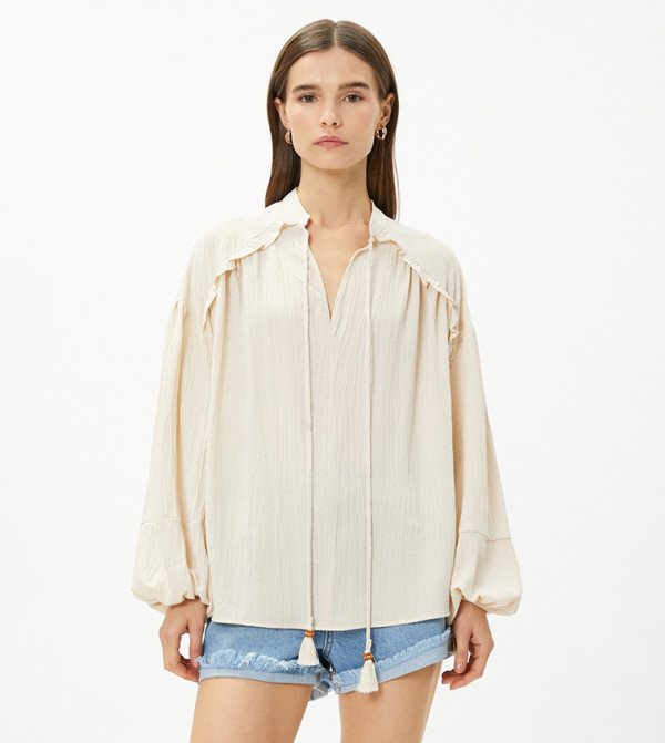 Koton  Clothing - Ecru Tops & Blouses