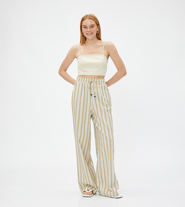 Koton Clothing - Yellow Regular Pants