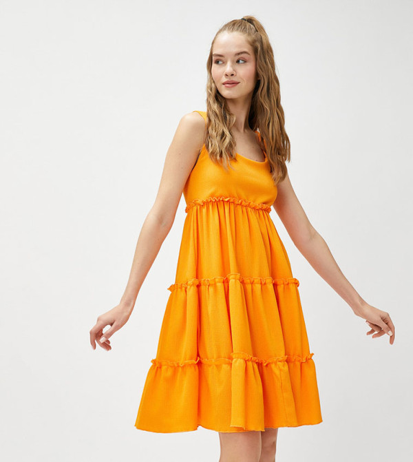 كوتون  pastel-dresses-march - برتقالي  فساتين كاجوال