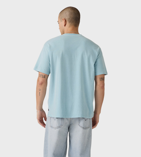 ليفايز ليفايز - أزرق Round Neck T-Shirts