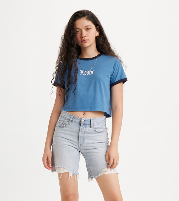 Levi's daily-essentials - Blue Casual T-Shirts
