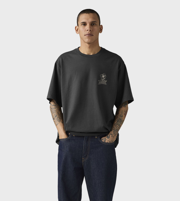 Levi's  Clothing - BLACK Round Neck T-Shirts