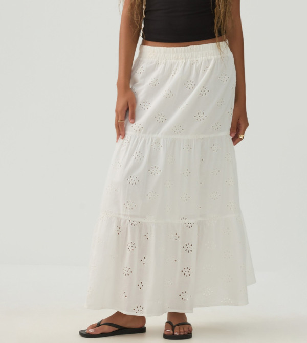 Ardene Skirts - White Maxi Skirts