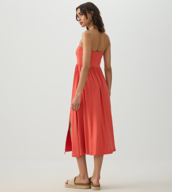 اردين knit-notes - برتقالي Midi Dresses