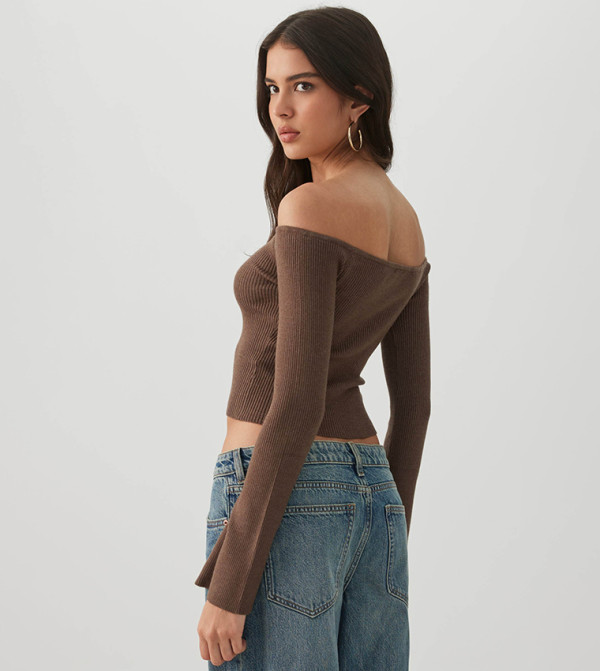 اردين  توبات قصيرة - بني  Cropped Tops