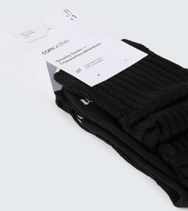 اردين  جوارب   - أسود Calf Length Socks