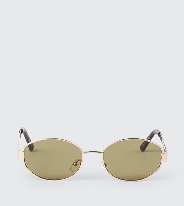 Ardene  Retro Sunglasses - Gold undefined