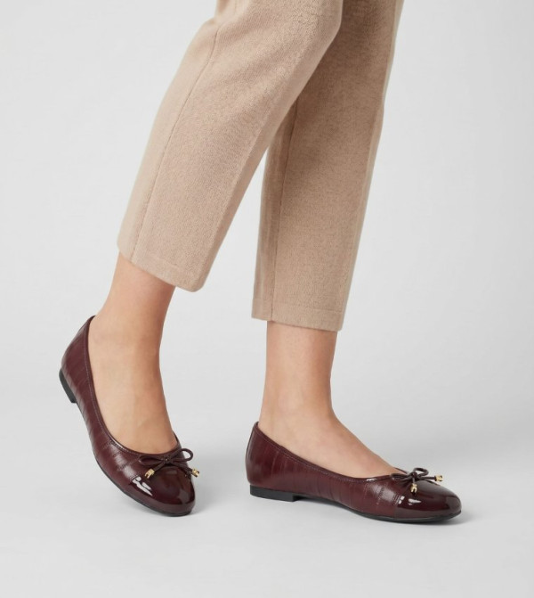 Dune London  Ballerinas - Burgundy undefined