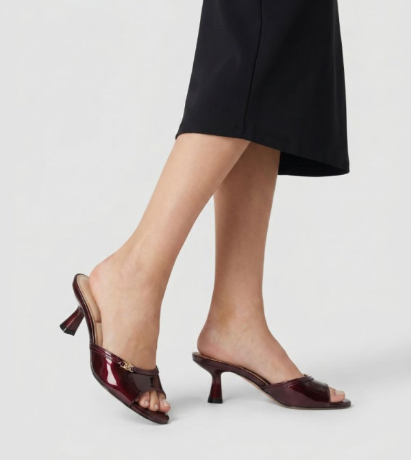 Dune London  Sandals - Burgundy Heels