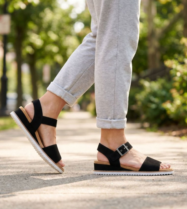 Skechers Skechers - Black Flat Sandals
