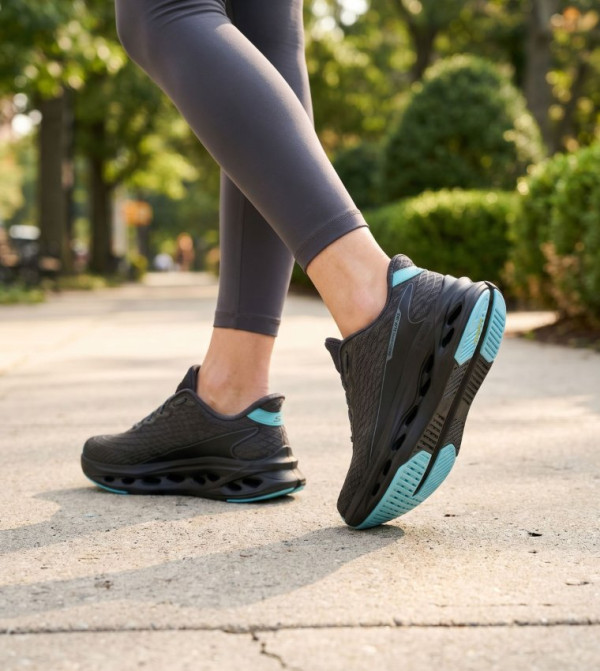 Skechers  - Black Running Shoes