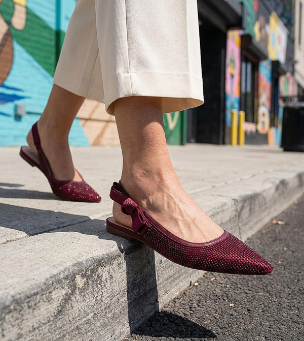 ستيف مادن  أحذية فلات - خمري  undefined