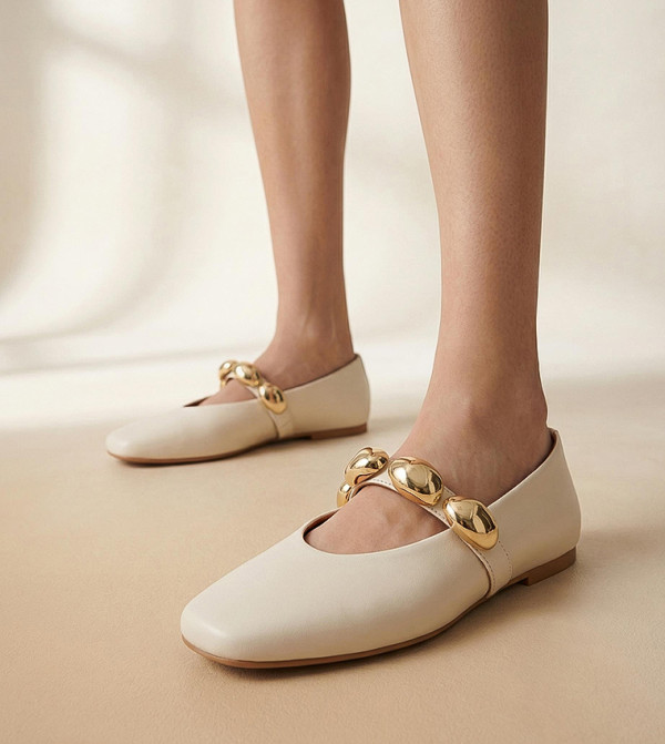 Steve Madden  Mary Janes - Cream Mary Janes