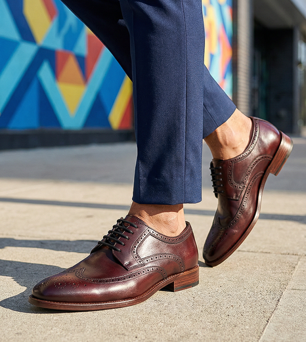 Steve Madden  Formal Shoes - Burgundy Formal Lace-Up Shoes