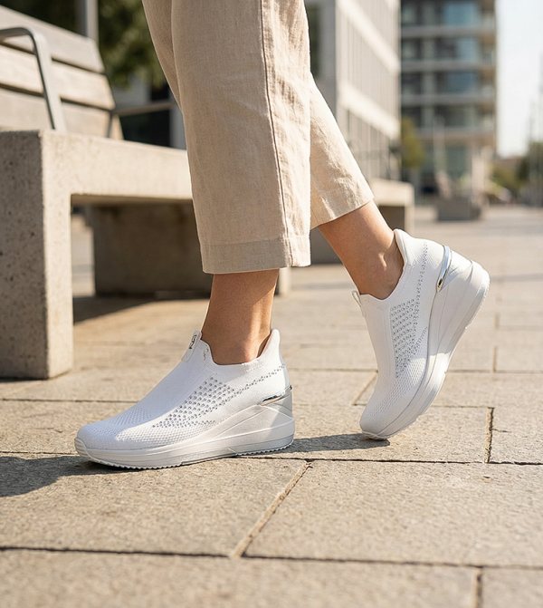 Skechers Slip-Ons - White Casual Slip-ons