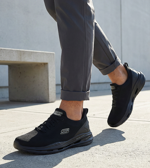 Skechers  - Black Running Shoes