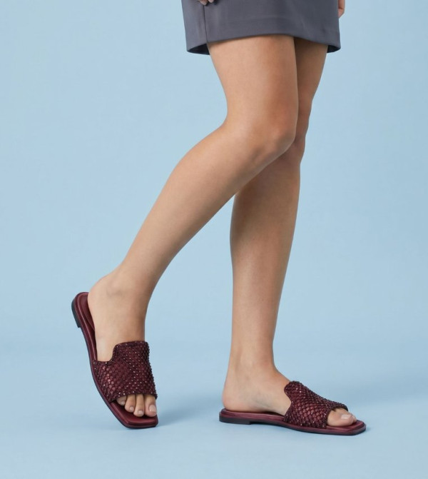 Aldo  Flat Sandals - Red Flat Sandals