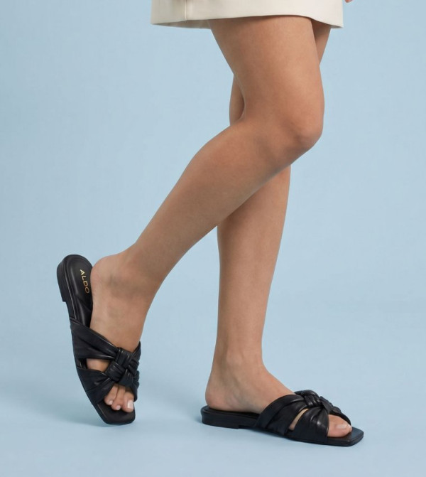 Aldo Aldo - Black Flat Sandals