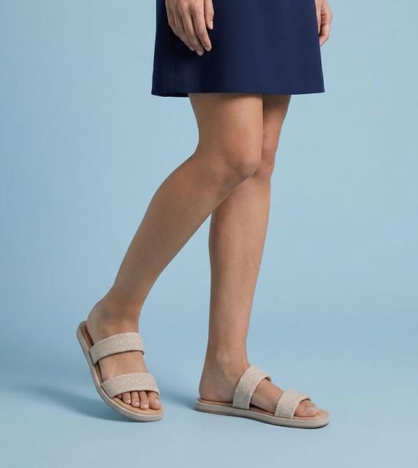 Aldo Shoes - Off White Flat Sandals