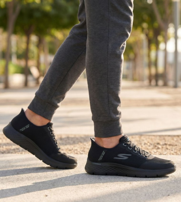 Skechers  - Black Walking Shoes