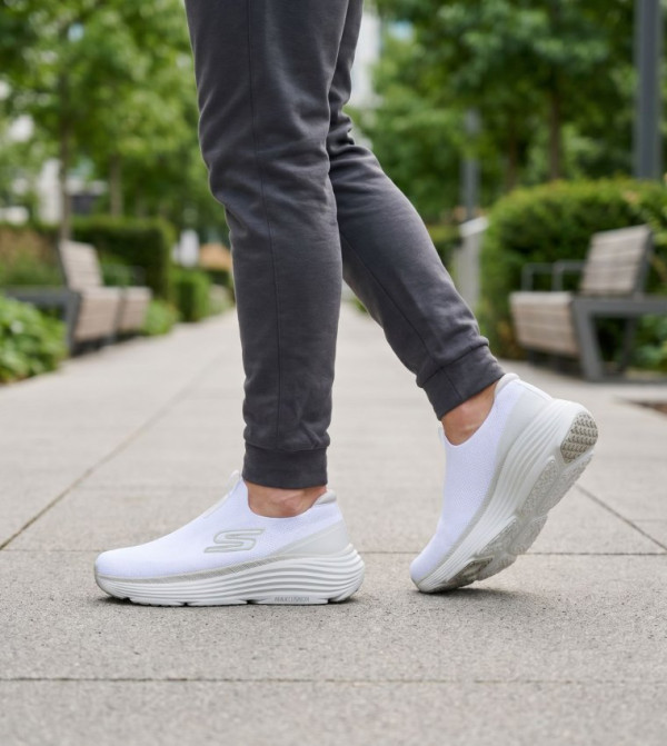 Skechers  Walking Shoes - White Walking Shoes