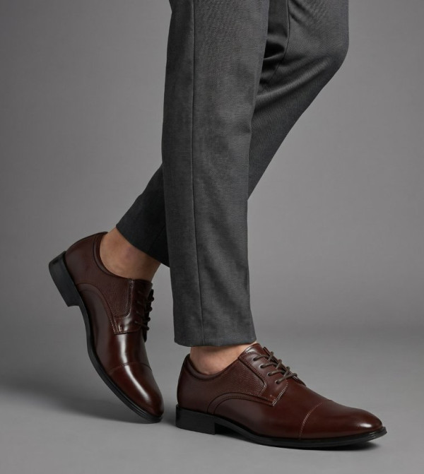 Call it Spring  Formal Shoes - Dark Brown Formal Lace-Up Shoes
