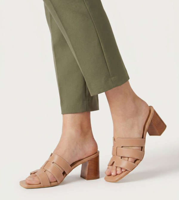 Dune London Heels - Light Brown Heels