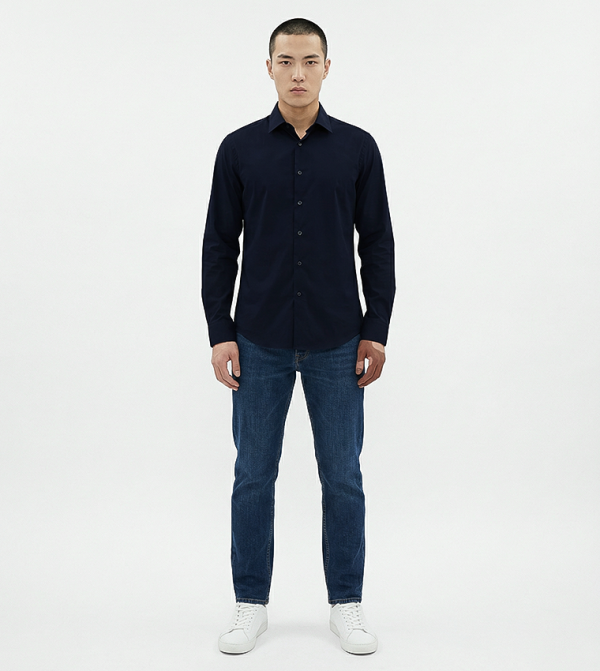 كالفين كلاين كالفين كلاين - كحلي Long Sleeves