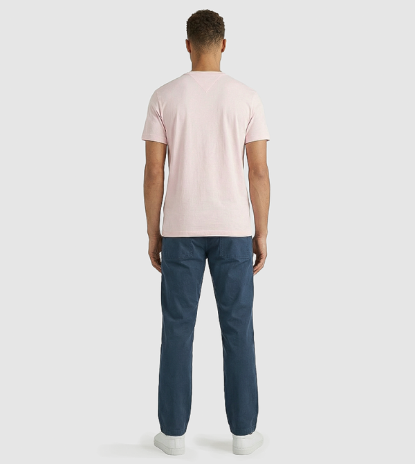 تومي هيلفيغر - وردي Round Neck T-Shirts