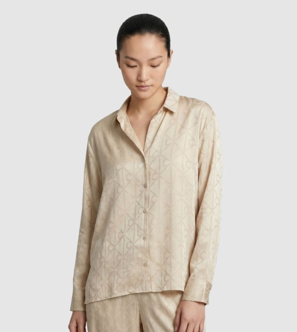 كالفين كلاين كالفين كلاين - كريمي  Pyjama Set