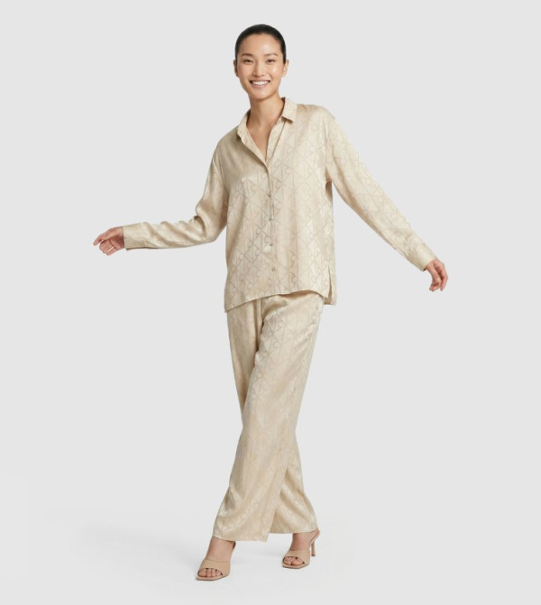 كالفين كلاين كالفين كلاين - كريمي  Pyjama Set