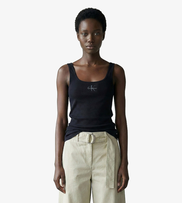 Calvin Klein Jeans  Sleeveless Tops - BLACK Sleeveless Tops
