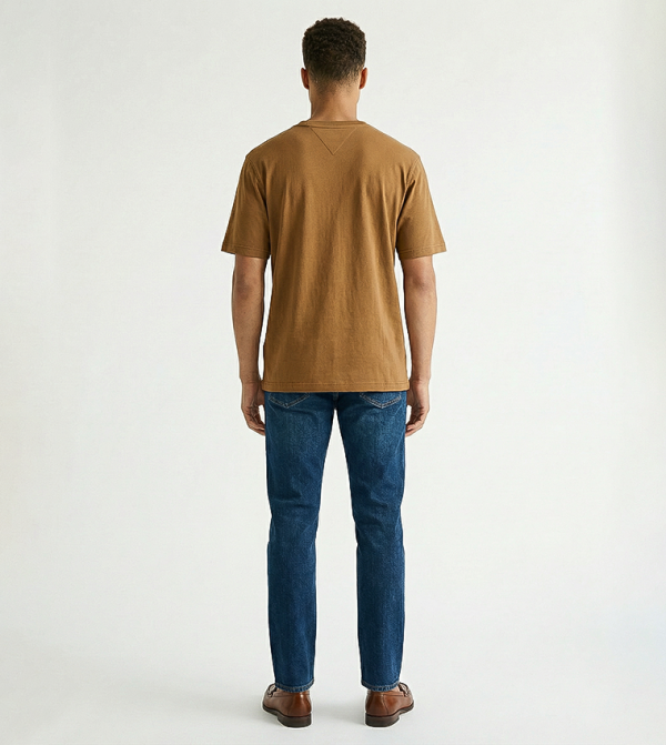 تومي هيلفيغر تومي هيلفيغر - بني  Round Neck T-Shirts