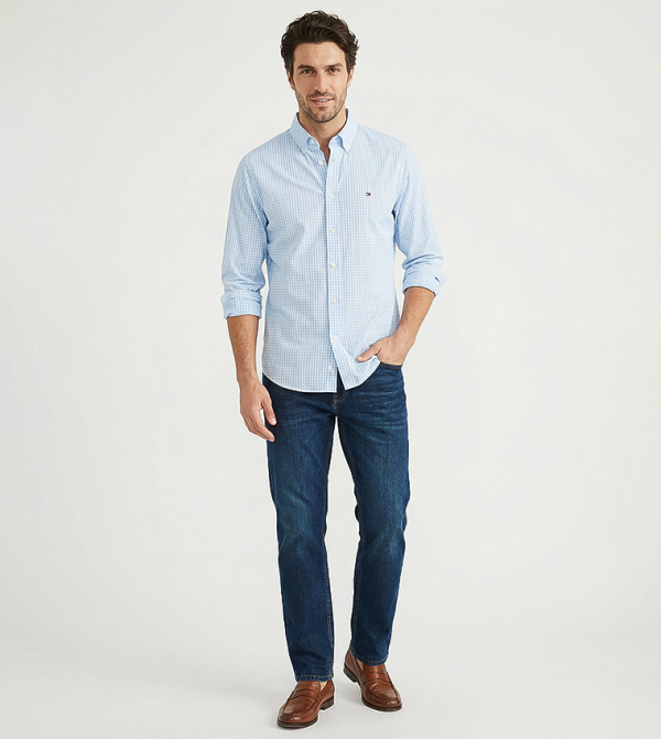 تومي هيلفيغر  أكمام طويلة - أزرق Long Sleeves