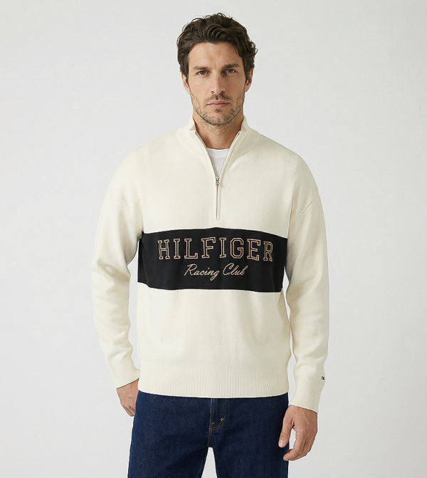 Tommy Hilfiger Clothing - Beige Sweaters
