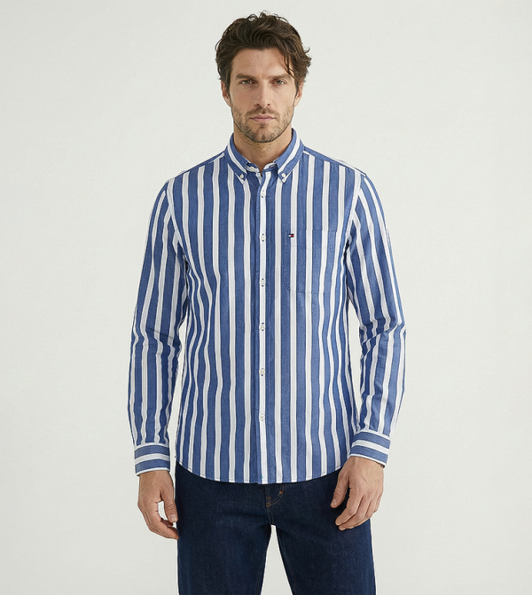 تومي هيلفيغر  ملابس - أزرق Long Sleeves