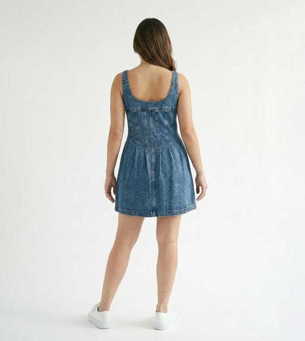 تومي هيلفيغر  corset-bubble-edit - أزرق Mini Dresses