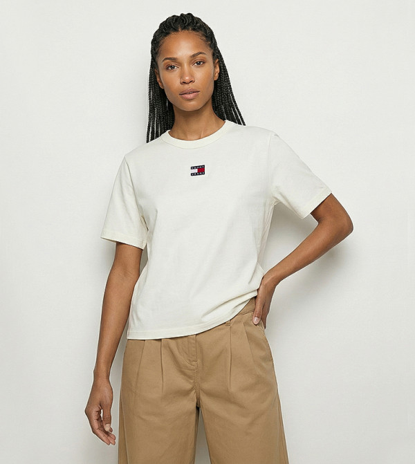 Tommy Hilfiger Clothing - Beige Short Sleeve T-Shirts