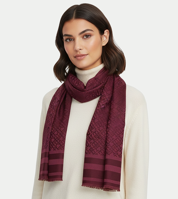 Tommy Hilfiger  Scarves - Red Woven Scarves