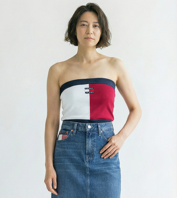 Tommy Hilfiger Cropped Tops - Multi Cropped Tops